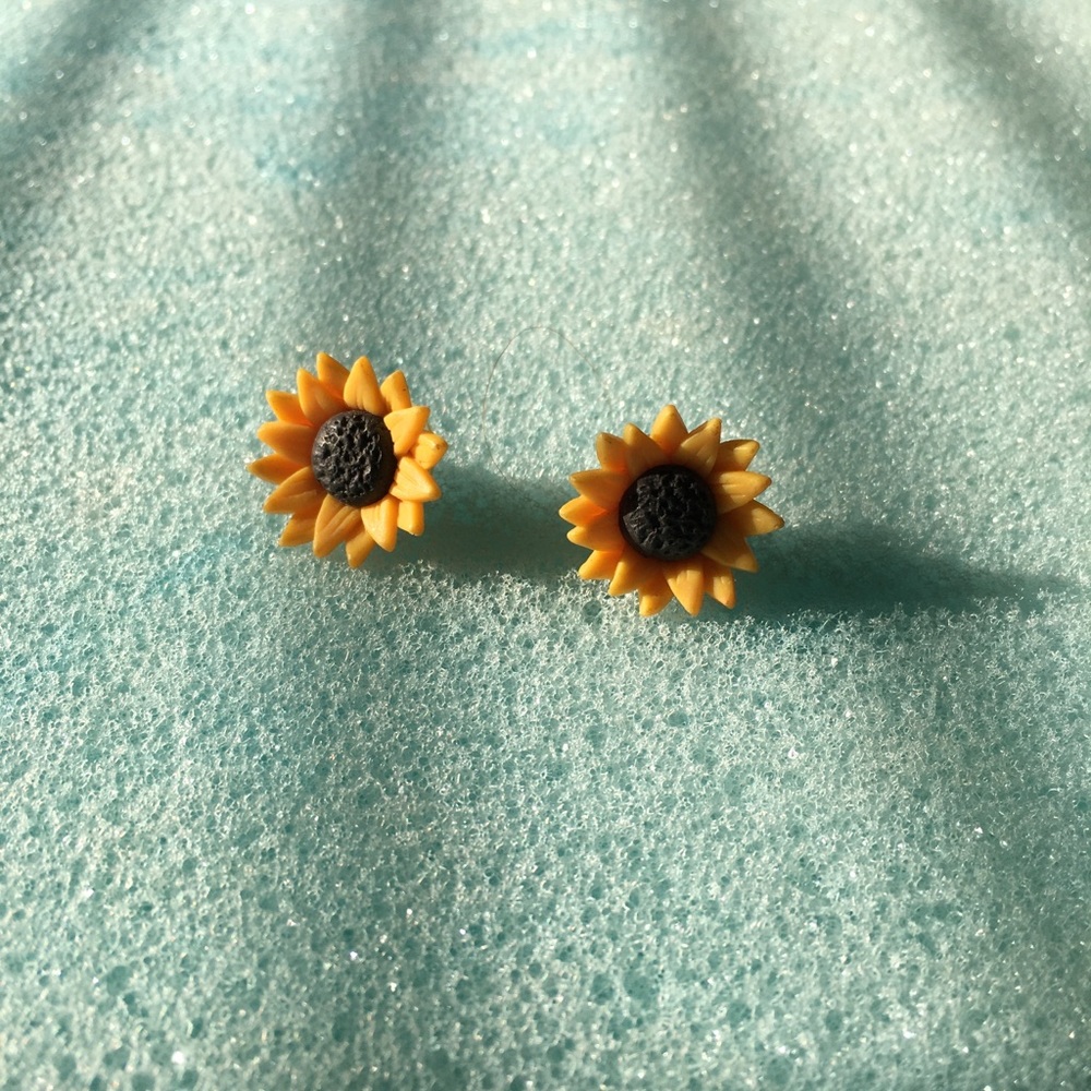Sunflower earrings